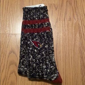Warm NFL Cardinal socks men’s large